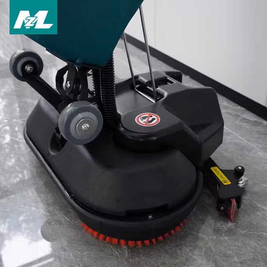 Mini-Mopp, um 360 Grad drehbar, Handschub-Bodenschrubber mit flexiblem Griff