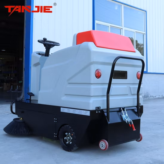 Robuste Bodenkehrmaschine für die industrielle Straßenreinigung mit Doppelbürste