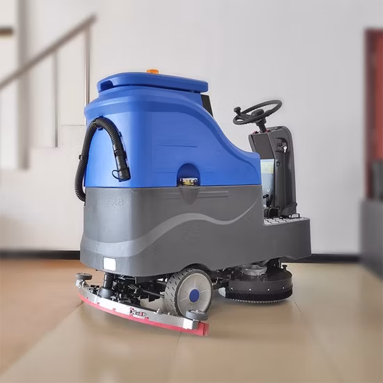 360-Degree Bi-Directional Rotating Self-Cleaning Intelligent Floor Scrubber