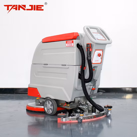 Automatische Reinigungsausrüstung Effiziente und sichere selbstfahrende handgeführte Bodenschrubber